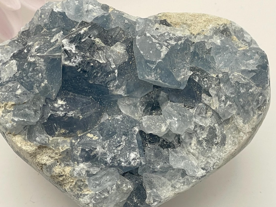 セレスタイトクラスターハート - Etsy 日本