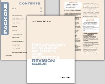 Guía de repaso de métodos de investigación y estadística en psicología - Paquete 1 (Pruebas de selección DClinPsy)