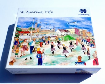 St Andrews, Fife, 1000 Piece Jigsaw Puzzle of the Harbour Gala at East Sands