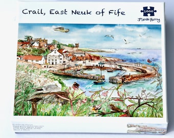 Crail Harbour, East Neuk of Fife, Scotland, 1000 Piece Jigsaw Puzzle