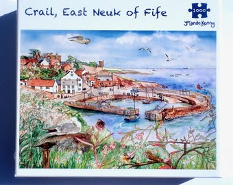 Crail Harbour, East Neuk of Fife, Szkocja, układanka 1000 elementów