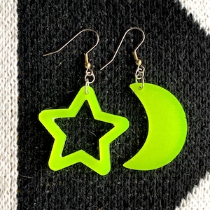 Celestial Moon and Star Earrings