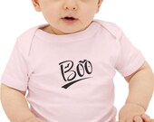 Boo Graphic Baby Grow, Baby Halloween Gift, Baby Shower Gift, Baby Clothes, Cute Newborn Outfit,  Fall Celebration, Baby Clothing