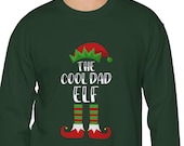Dad Gift, Cool Dad Christmas Elf Sweatshirt, Elf Top