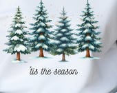 Christmas Tree Sweatshirt: Festive Unisex Crewneck, "tis the season" Graphic Sweatshirt