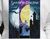 Spooky Season Sweatshirt: Unisex Halloween Top, Crew Neck Sweatshirt