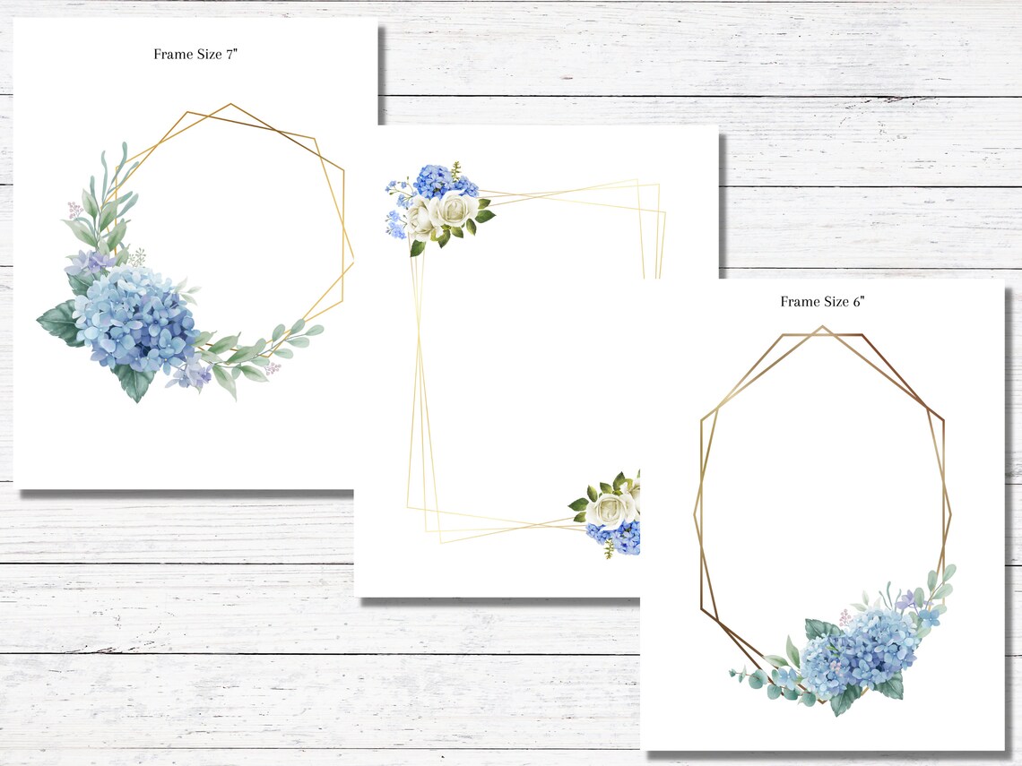 Blue Hydrangeas Hydrangea Clipart Hydrangea Printables Floral - Etsy