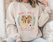 Holly Jolly Teacher Sweatshirt: Christmas Appreciation Gift, Holiday Sweater