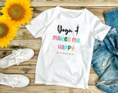 Yoga Women's Tee, Comfy Cotton Yoga Tee, Women's T-shirt, Perfect for Meditation and Gym