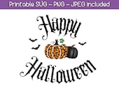 Halloween Clipart, Happy Halloween, Scrapbook Stickers, Halloween SVG,  T-shirt Graphic, Digital Clipart