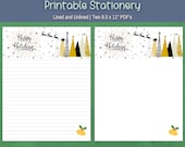 Christmas Writing Paper, Christmas Holiday Stationery