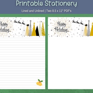 Christmas Holiday, Writing Paper, Christmas Letter Stationery