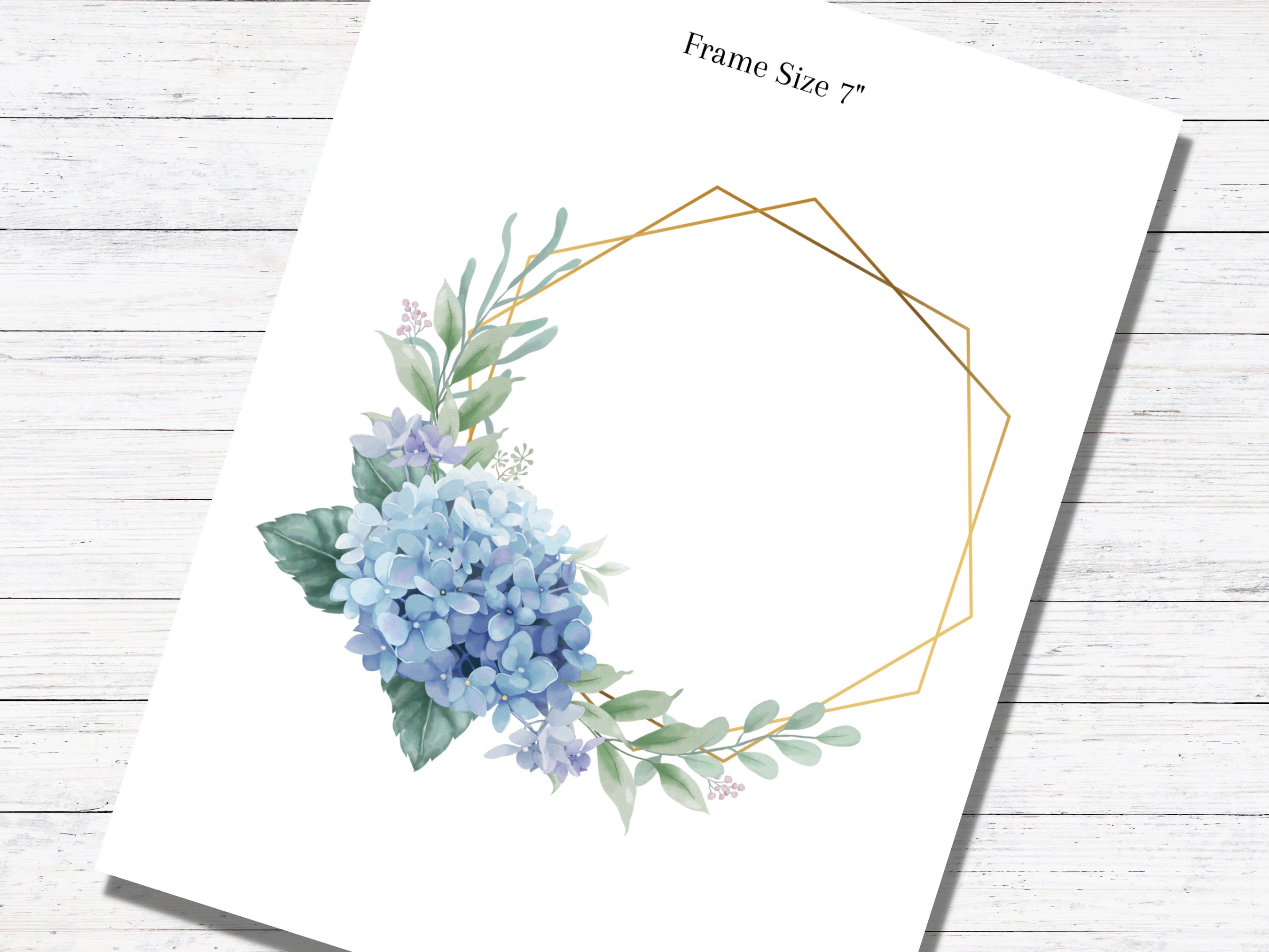 Blue Hydrangeas Hydrangea Clipart Hydrangea Printables Floral - Etsy