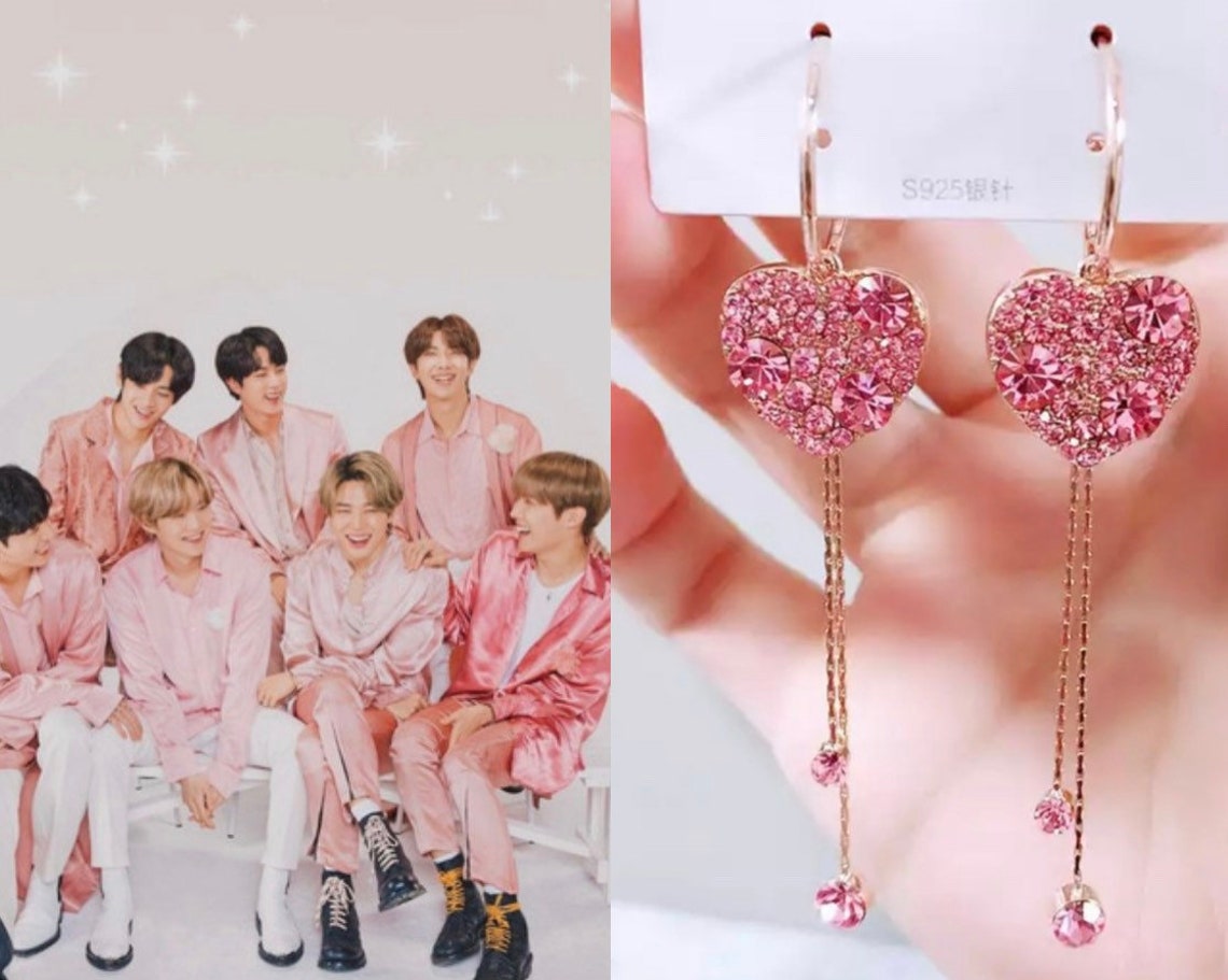 The BTS Boy In Luv Earrings. Kpop. Korean drama. Korean Etsy