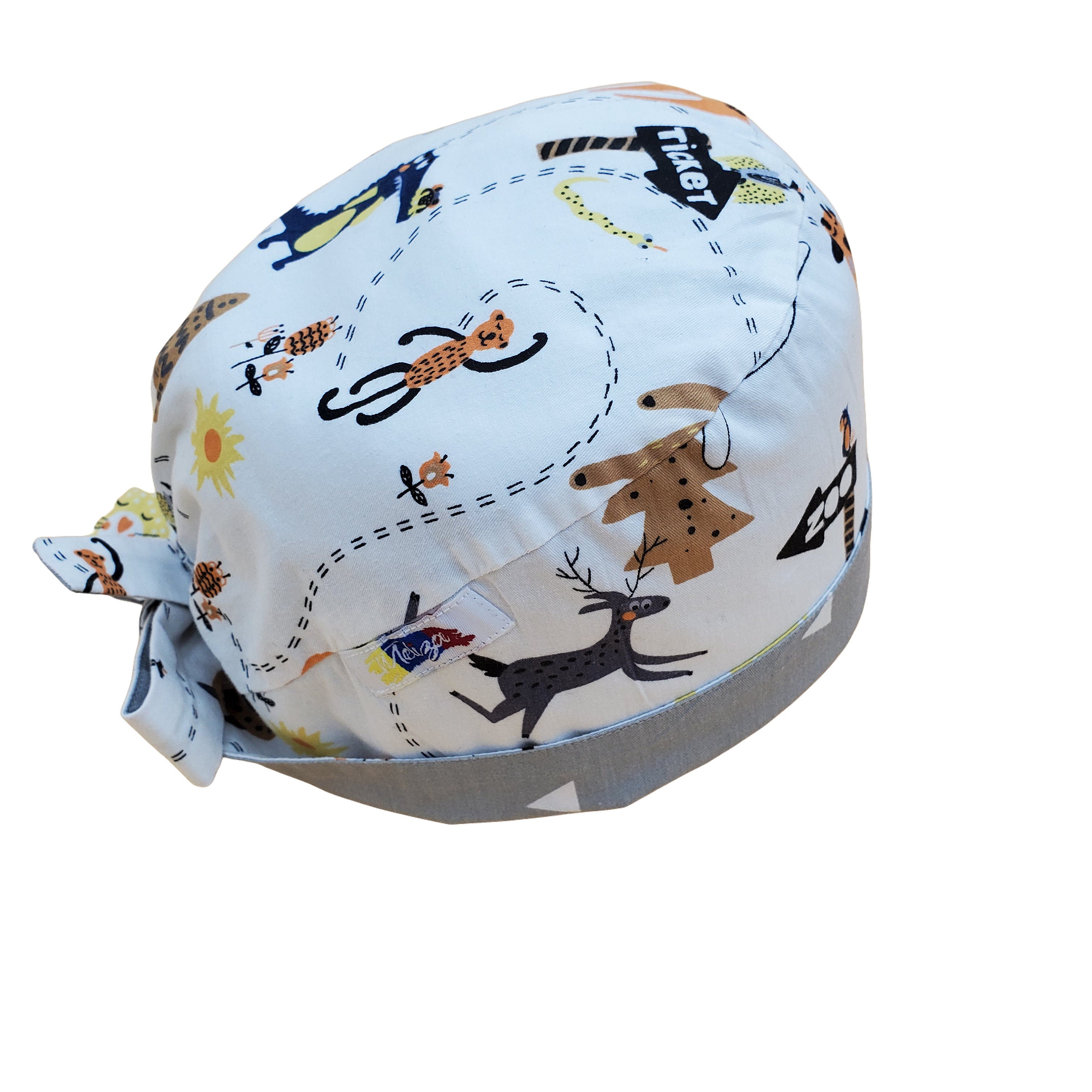 Greys anatomy cap Unisex surgical scrub cap Animal scrub Etsy