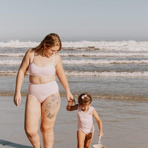 Matching swimwear | mommy and me swimwear | swimsuit | mommy and me swimsuit | matching outfits | mommy and me | pink swimwear | one piece