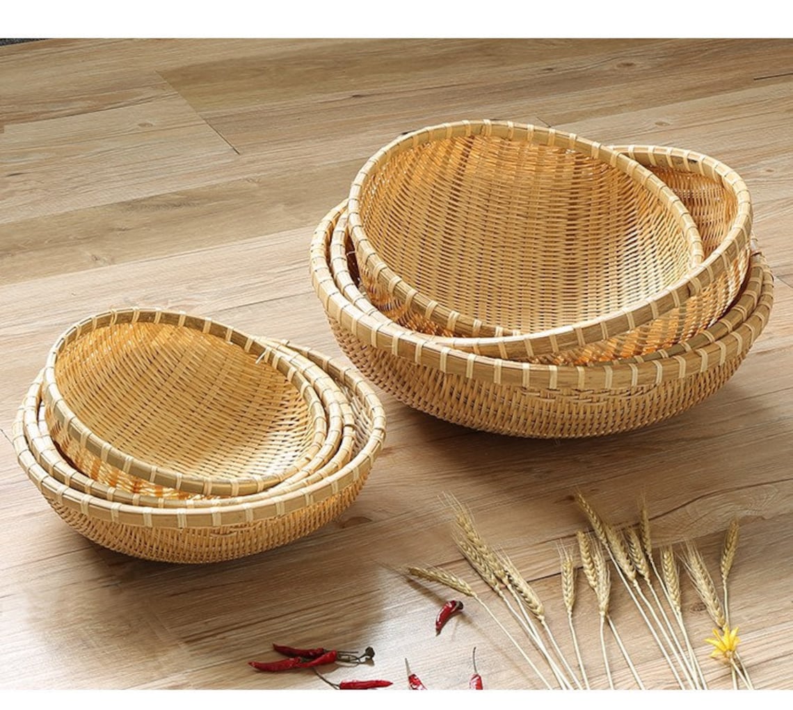 Vietnamese handmade basket Or Vietnamese bamboo deep Etsy