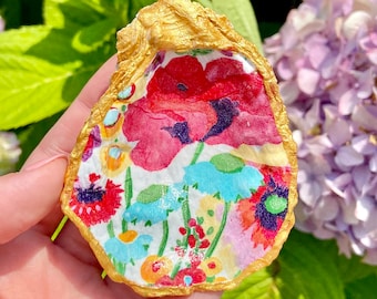 Floral Oyster Ring Dish