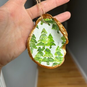 Christmas Tree Shell Ornament
