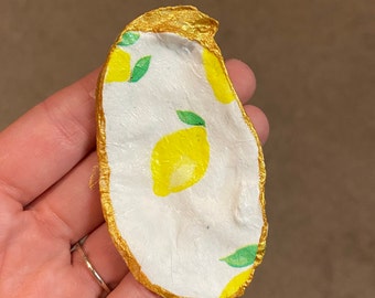 Lemon Oyster Ring Dish