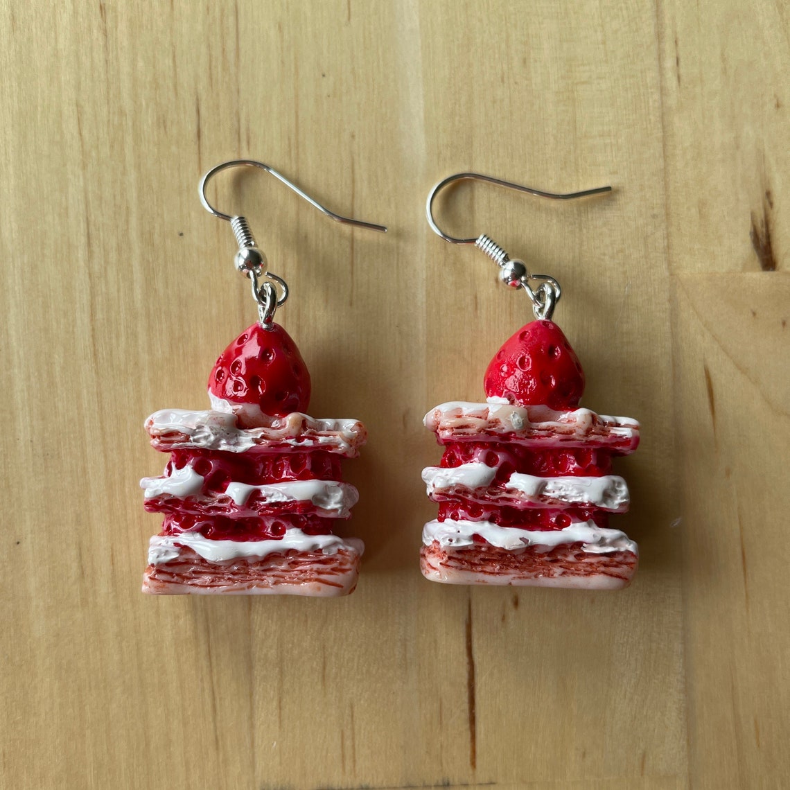 Strawberry Shortcake Earrings Etsy