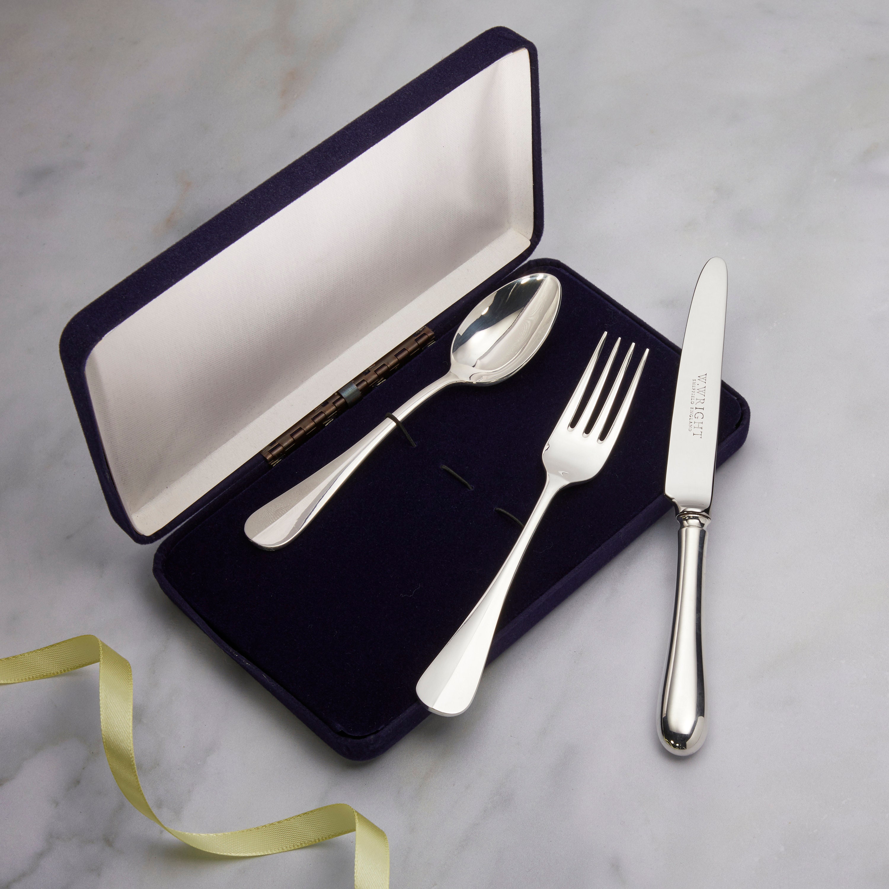 Silver Plated Childs Cutlery Set Etsy