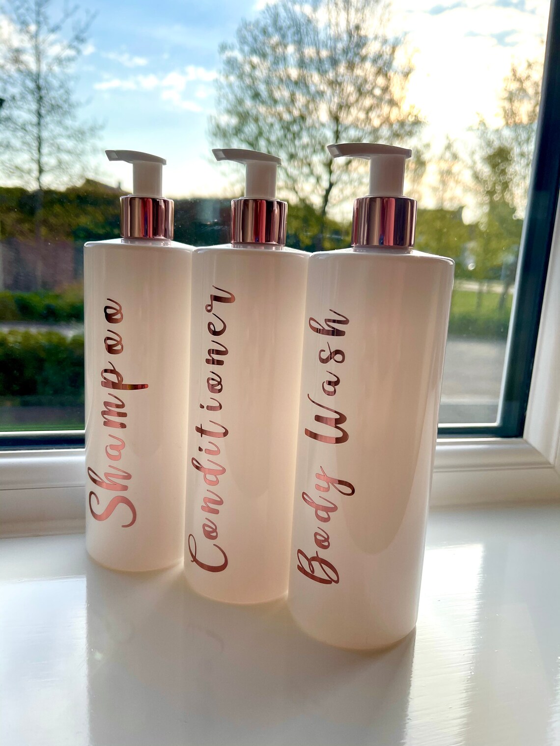 Reusable Shampoo Conditioner and Body Wash Bottles Etsy