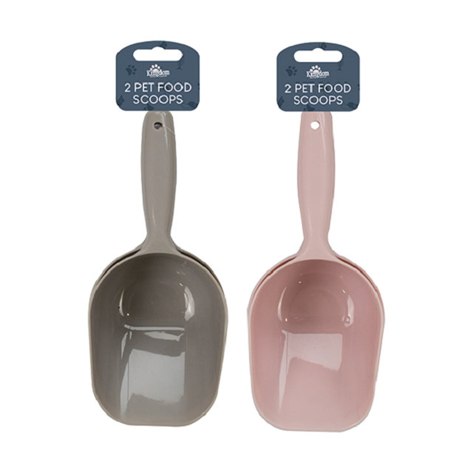 2 pack pet food scoops grey or pink Etsy