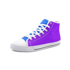 Purple High Tops Unisex High Top Canvas Shoes