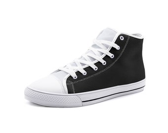 Zapatillas altas en blanco y negro Tallas unisex