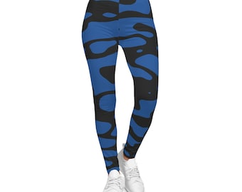 Blue Black Camo Leggings | Camo print Leggings