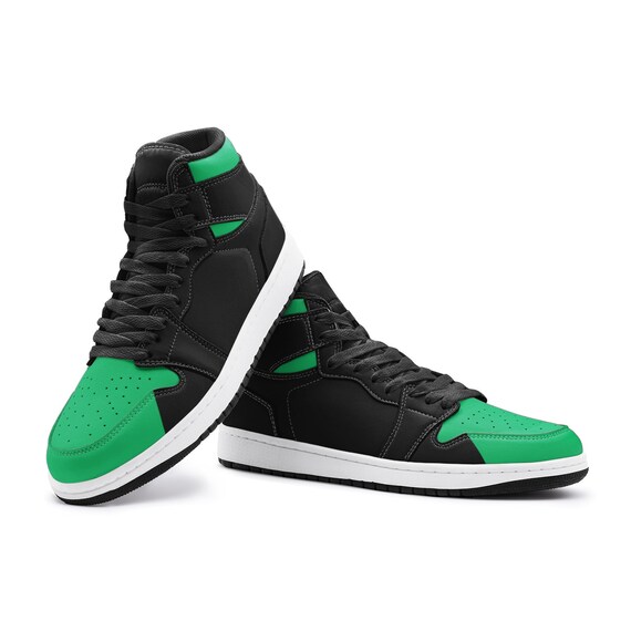 Black and green high tops outlet