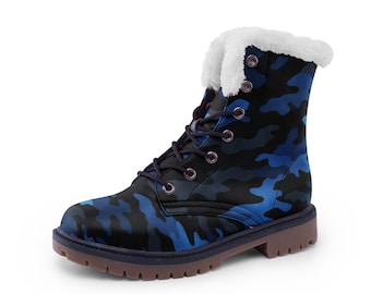 Unisexowe, sznurowane, zimowe buty, modne i wygodne buty typu chukka