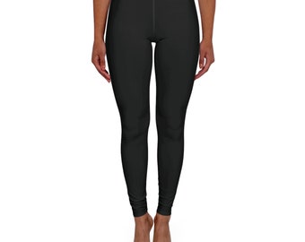 Casual zwarte spandex-legging voor dames