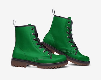 All Green Boots Green Soft Boots Casual Leather Lightweight boots MT