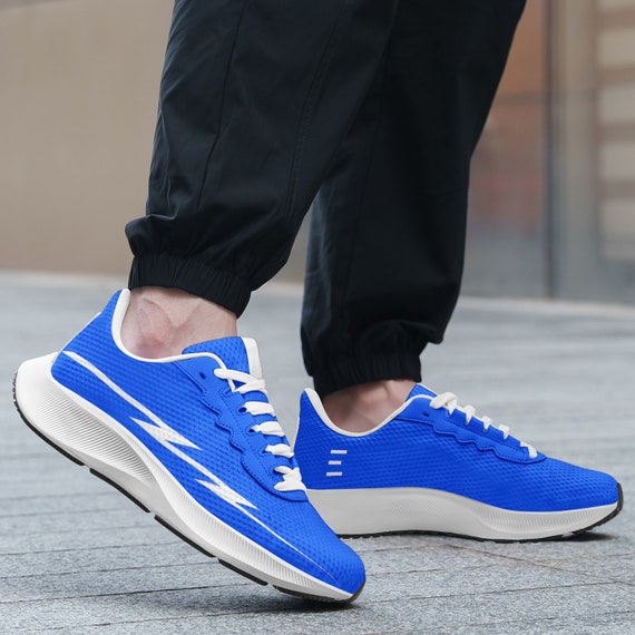Blue mesh running shoes 2025