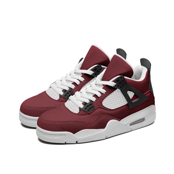 Dark Red Sneakers Etsy Canada
