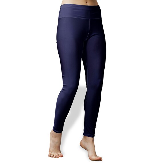 Women's High Waist Navy Blue Yoga Leggings -  Canada