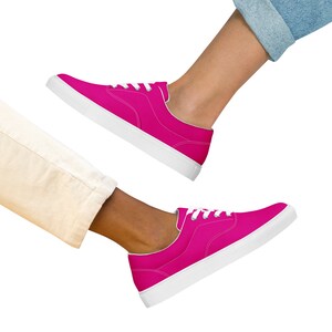 Pink Rose And Peony Floral Canvas Shoes