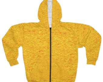 Ringelblumen Heather Zip Hoodie | Gelb-meliertes Zip-Up