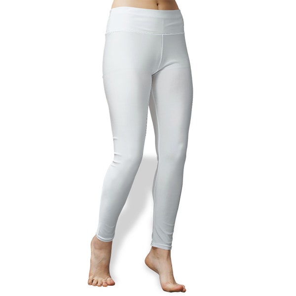 Leggings de yoga taille haute gris clair pour femmes