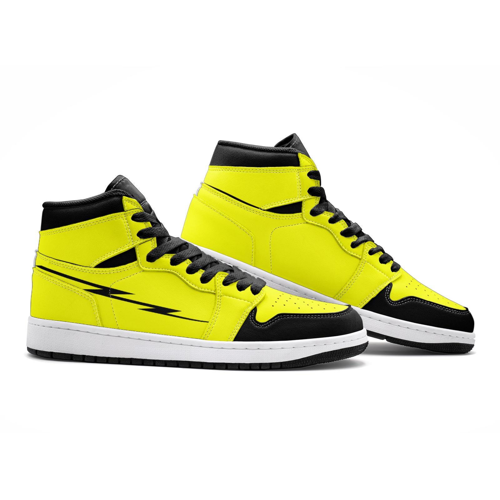 Black and Yellow High Top Sneakers Unisex Sizes - Etsy Black and Yellow High Top Sneakers Unisex Sizes - Etsy