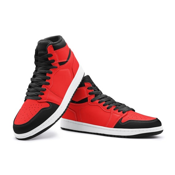 Zapatillas altas rojas Zapatillas unisex TR Etsy Espana