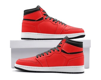 Red High Top Sneakers Unisex Sneaker TR