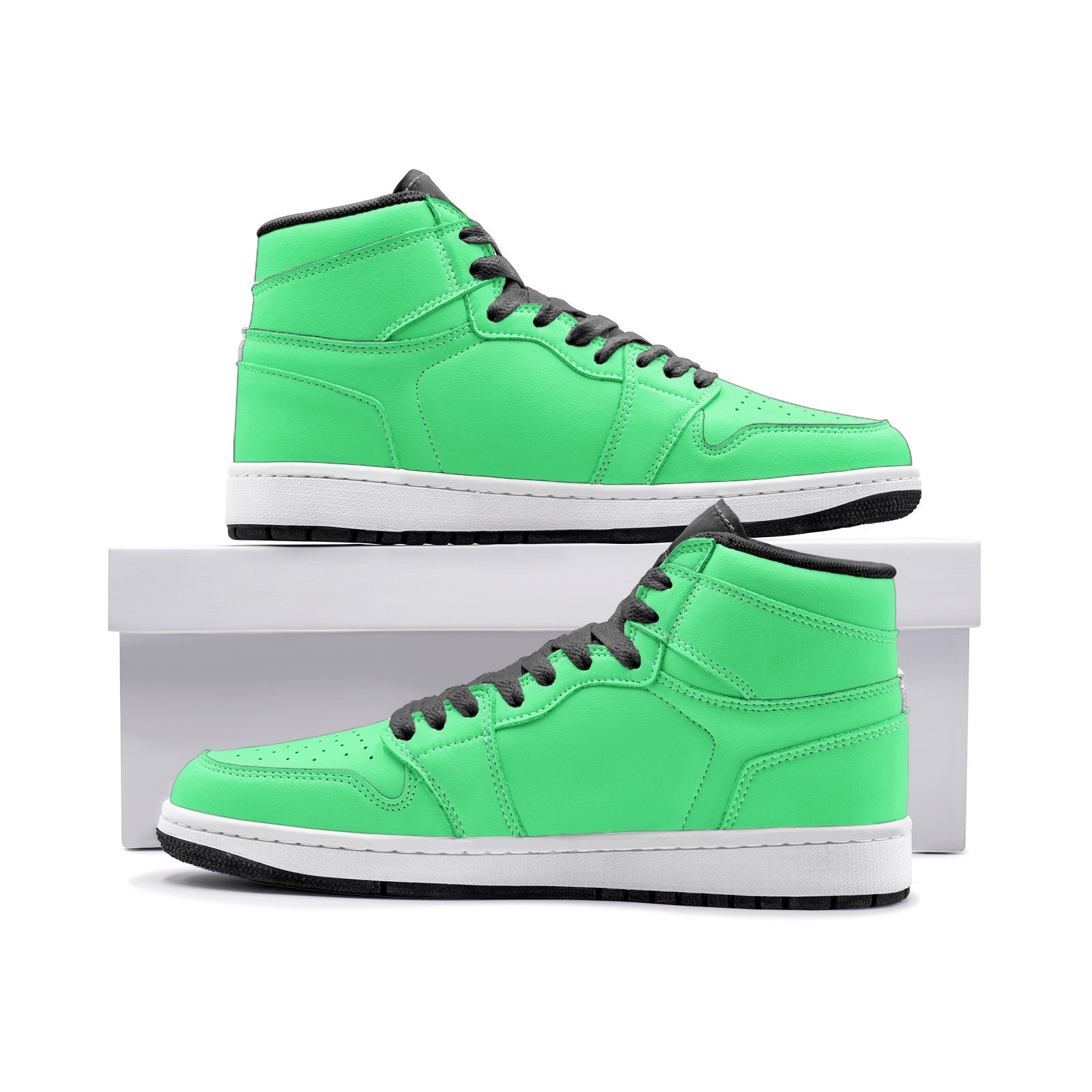 Fluorescent green shop colour shoes