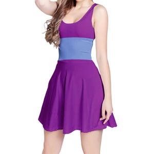 Women&#39;s Sleeveless Midi Casual Flared Skater Dress