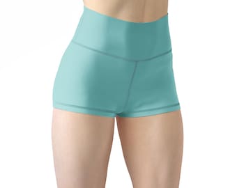 Women's Teal Yoga Shorts