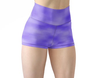 Women's Purple Yoga Shorts