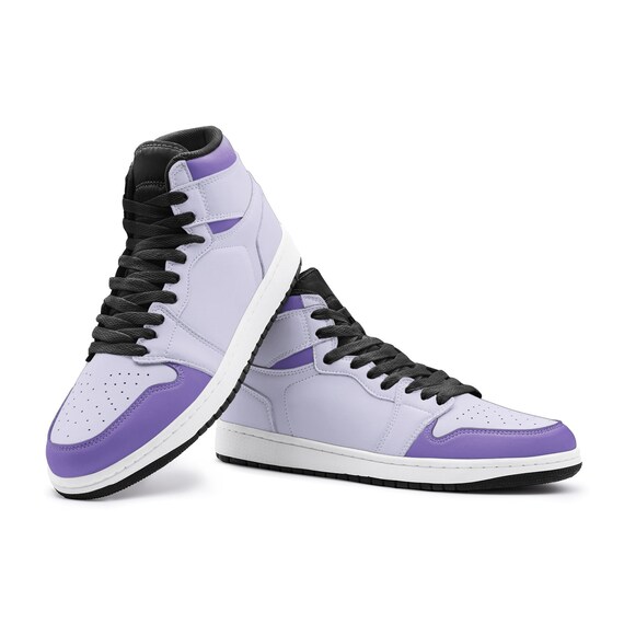 purple high low top