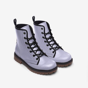 Light Purple Boots Casual Leather Lightweight boots MT image 1